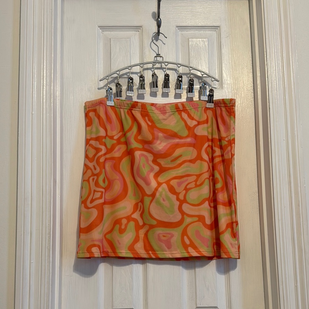 Princess Polly Vibrant Psychedelic Patterned Skirt